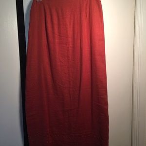 Cold Water Creek linen skirt w/2 wraps